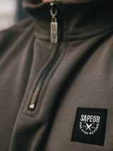 Halfzip-Sweatshirt Grau