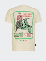 T-Shirt / Creme "Salute A Tutti"